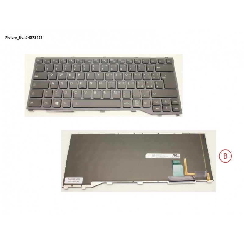 34073731 - KEYBOARD W/ BL ITALY