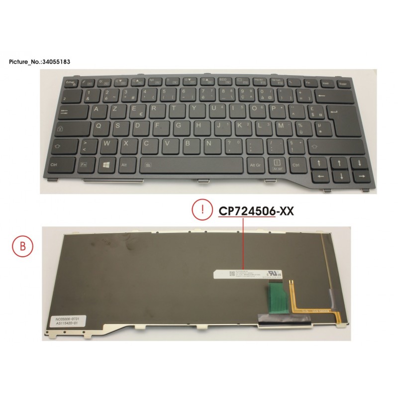 34055183 - KEYBOARD W/ BL FRANCE