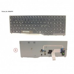 38060999 - KEYBOARD BLACK W/ TS NORDIC/EST