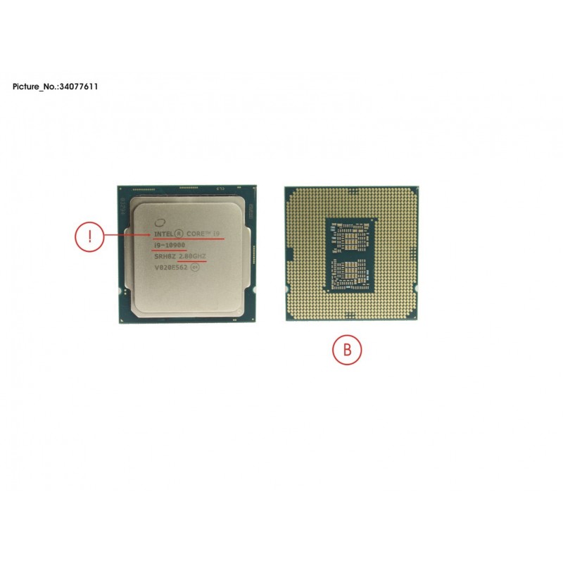 Intel Core i9-10900 2.8 GHz Ten-Core LGA 1200 BX8070110900 B&H