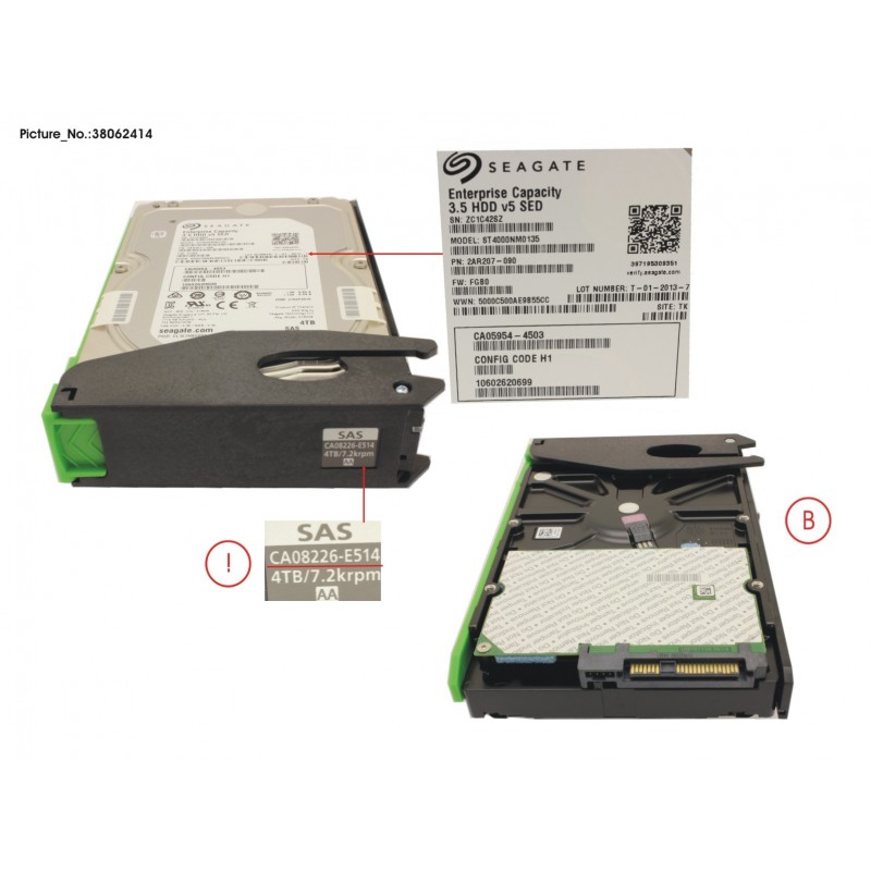 38062414 - DX HDDE FIPS NLSAS HD DRIVE 3.5" 4TB 7.2