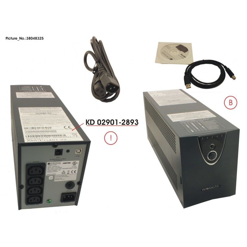 38048325 - -BT-G-UPS,400VA,230V,50HZ,POWERVAR