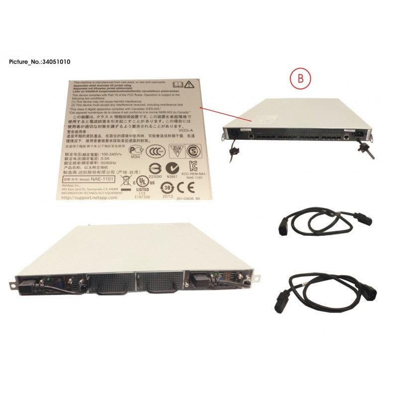 34051010 - CLUSTERNET INTERCONNECT, 16-PORT, 10GB