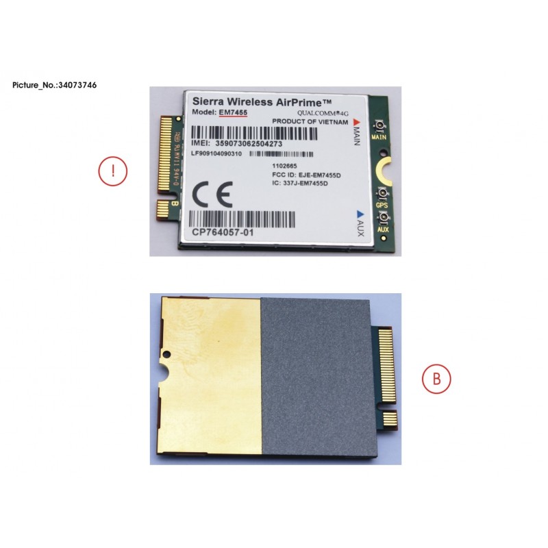 34073746 - LTE MODULE EM7455 (INCL. SHEET)