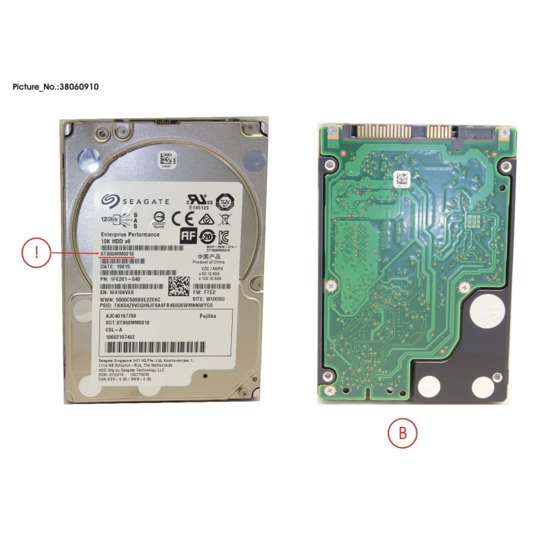 38060910 - HDD SAS 12G 900GB 10K 512E SFF 2.5'