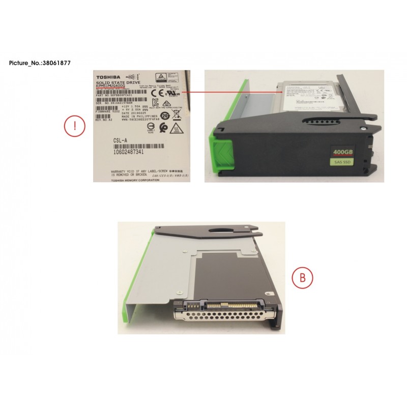 38061877 - JX60 S2 TLC SSD 400GB WI