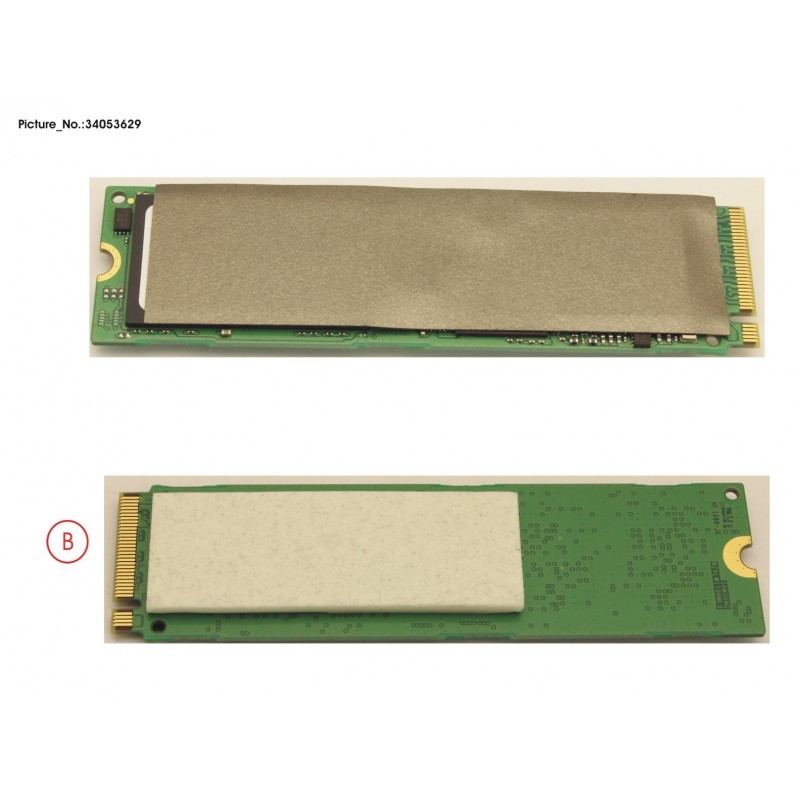 34053629 - SSD PCIE M.2 2280 512GB(FDE)W/RUBBER