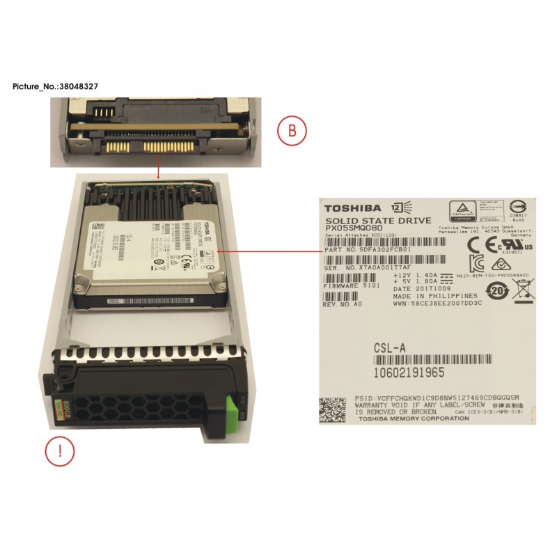 38048327 - JX40 S2 SED MLC SSD 800GB 10DWPD