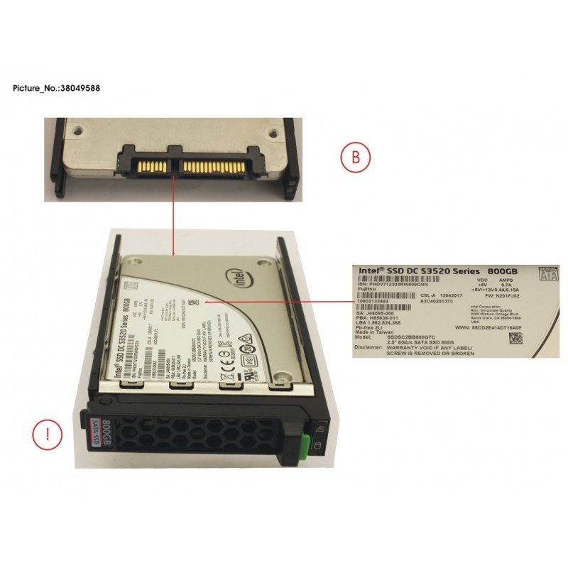 38049588 - SSD SATA 6G 800GB READ-INT. 2.5' H-P EP