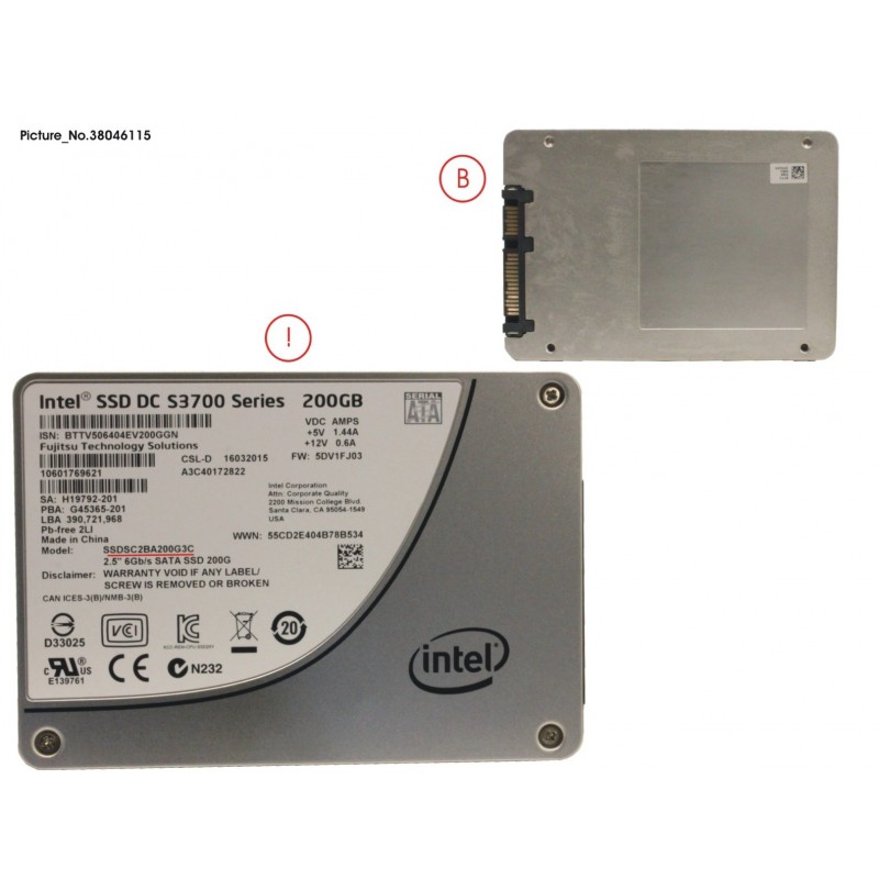 38046115 - SSD S3 200GB 2.5 SATA