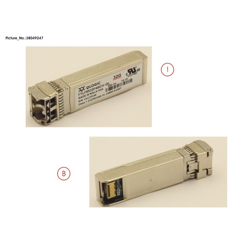 38049247 - 32GB SFP+ TRANSCEIVER SR LC CONNECTOR