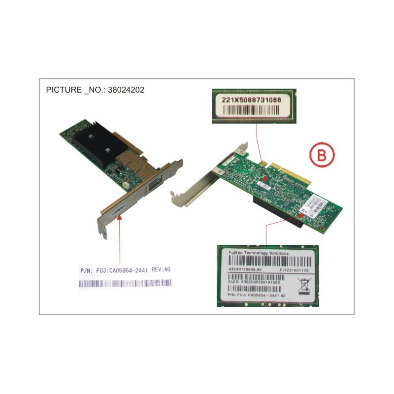 38024202 - IB HCA 40GB 1 PORT QDR ENHANCED