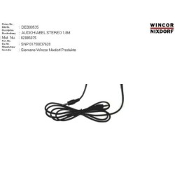 02085075 - AUDIO-CABLE STEREO 1.8M