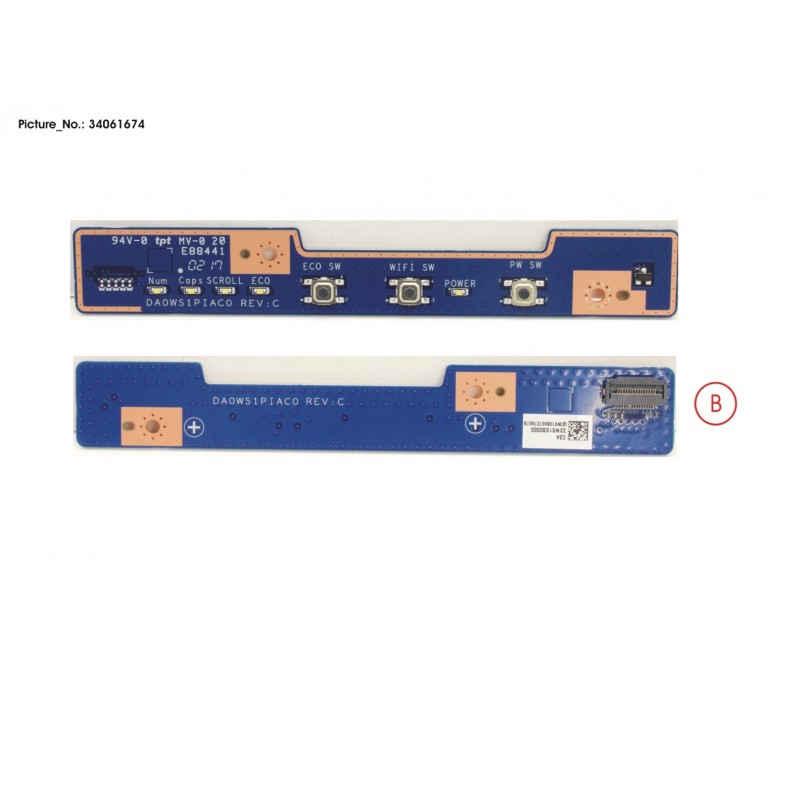 34061674 - SUB BOARD, POWER SWITCH