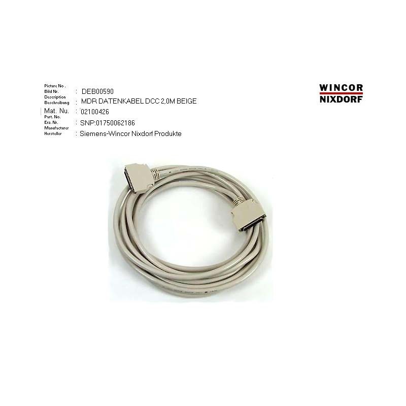 02100426 - MDR DATA CABLE DCC 2.0M BEIGE