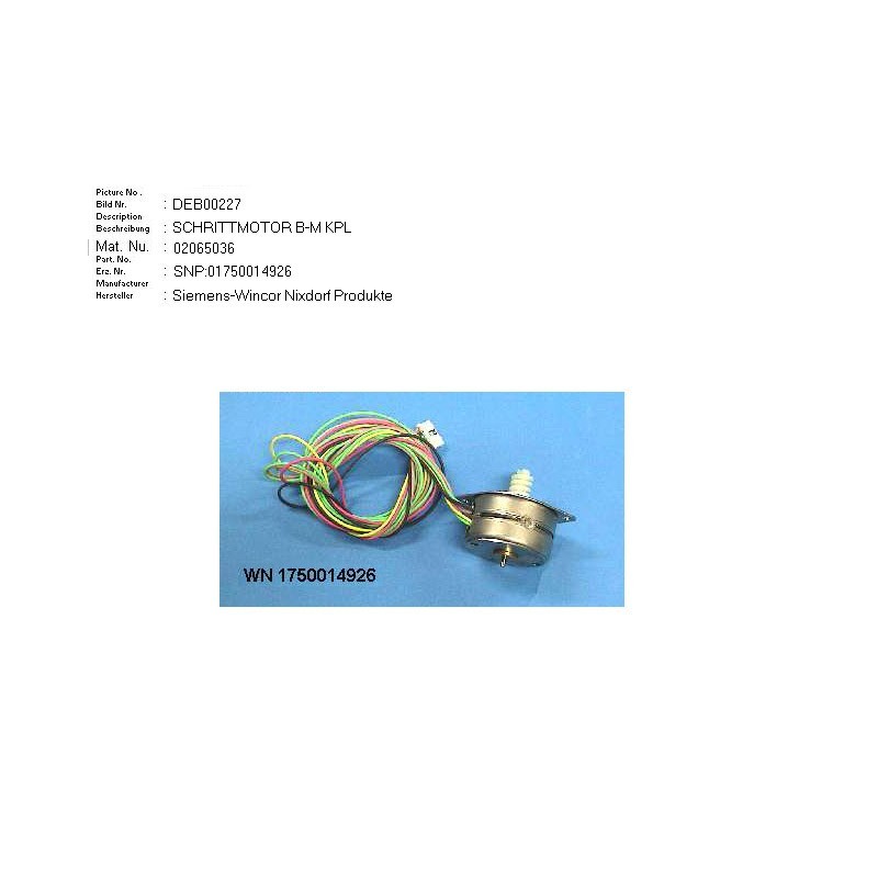 02065036 - STEPPER MOTOR B-M ASSY.