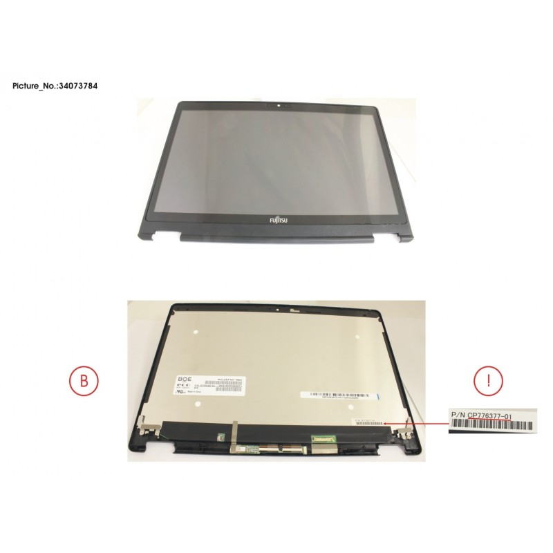 34073784 - LCD ASSY FHD, AG INCL.TOUCHPANEL