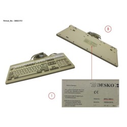 38023751 - DESKO SLIDER KEYBOARD INTERNATIONAL