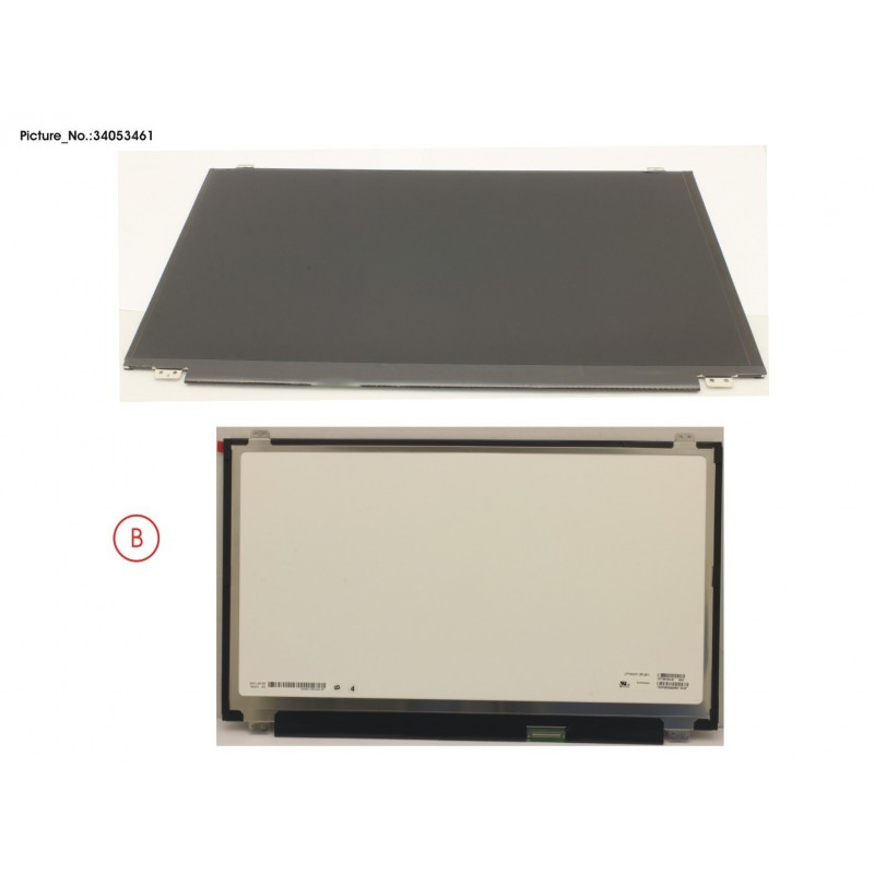 34053461 - LCD PANEL AG, W/ RUBBER (EDP, UHD)