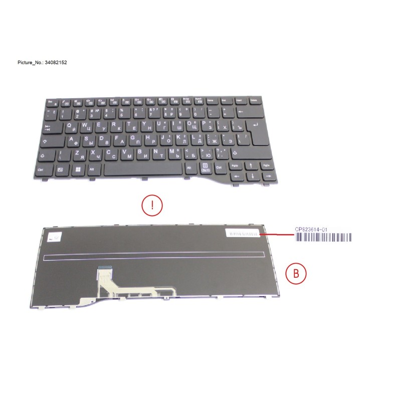 34082152 - KEYBOARD BLACK RUSSIA US