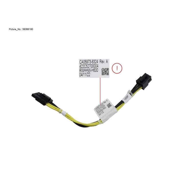 38066180 - POWER CABLE 1X6  2X3 (MB TO HSBP_8_2.5_S