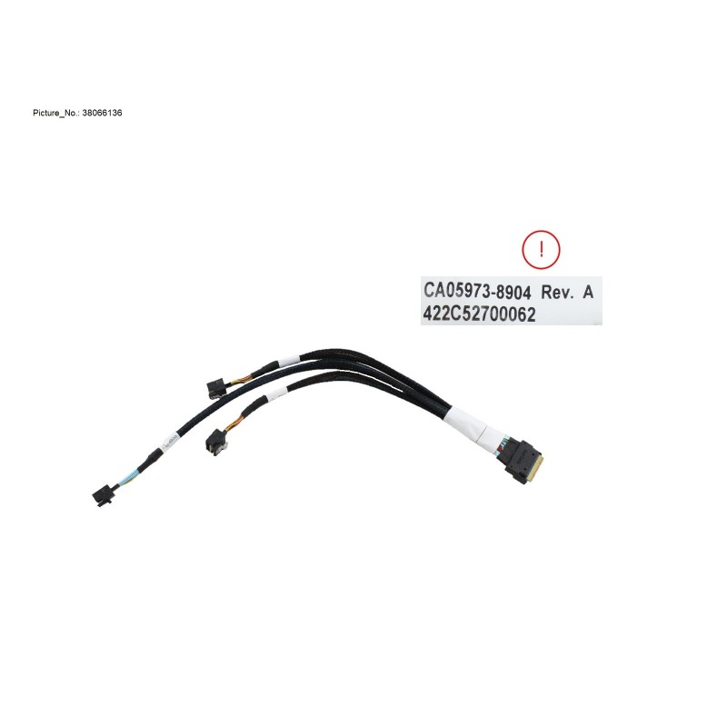 38066136 - SLIMSAS 8X TO SLIMSAS 4X 1 TO 3 Y CABLE