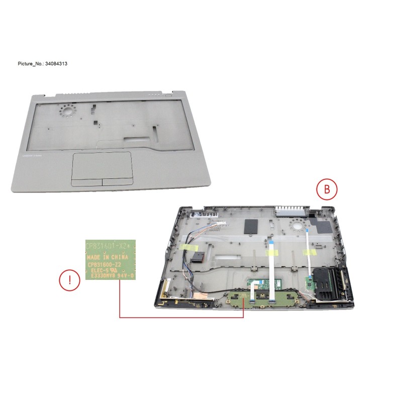 34084313 - UPPER ASSY FOR SMARTCARD