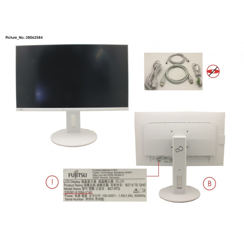 38062584 - DISPLAY B27-9 TE QHD /YVEA