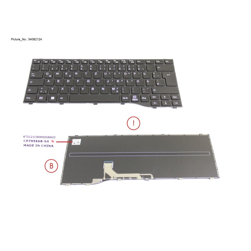 34082124 - KEYBOARD BLACK GERMANY