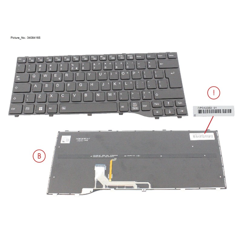 34084165 - KEYBOARD BLACK W  BL US (NEW_FN)