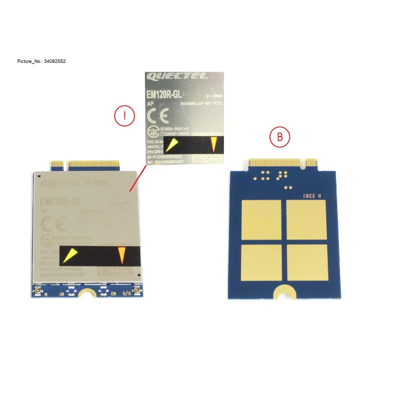 34082552 - WWAN MODULE EM120R-GL (4G)