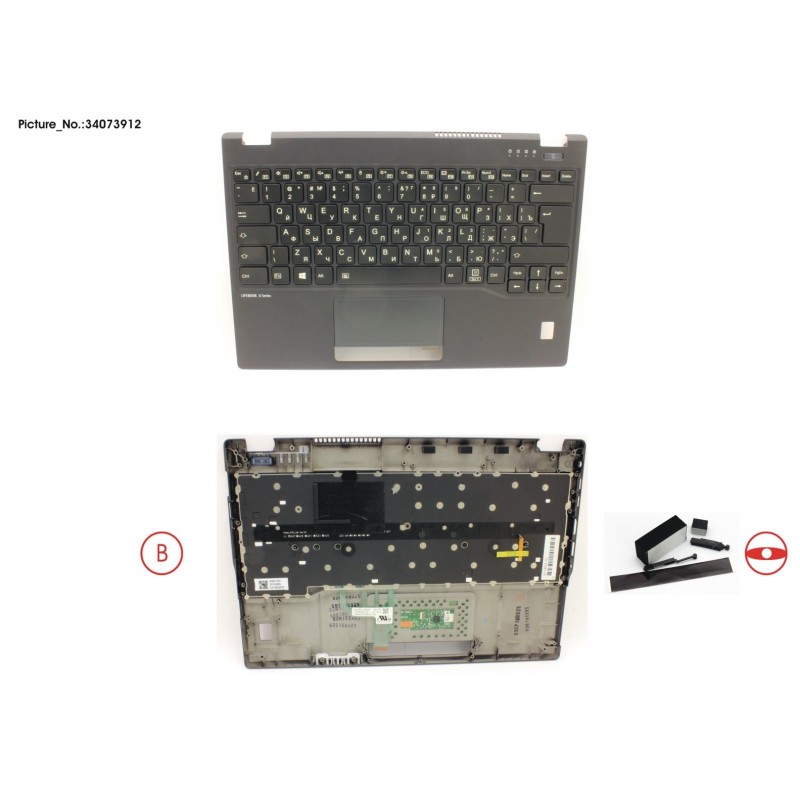 34073912 - UPPER ASSY INCL. KEYB RUS/US W/FP(TBT)