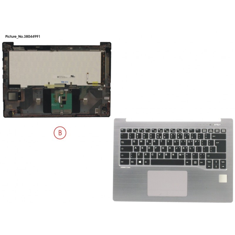 38044991 - UPPER ASSY SILV INCL. KEYBOARD US