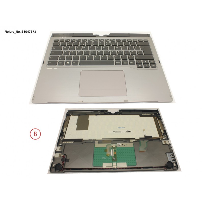 38047373 - UPPER ASSY INCL KEYBOARD UK