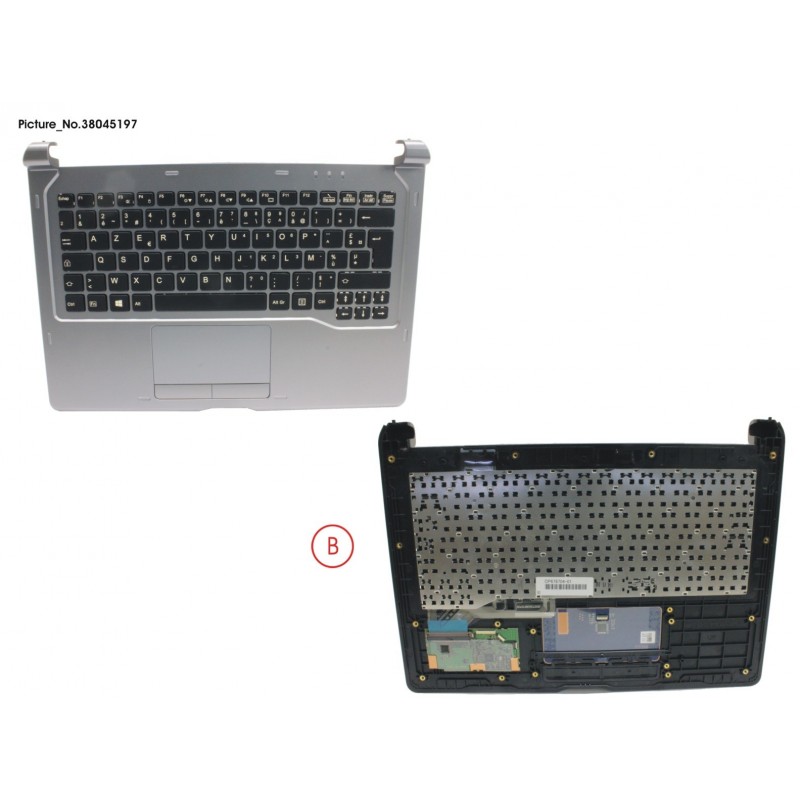 38045197 - UPPER ASSY INCL. KEYBOARD FRANCE