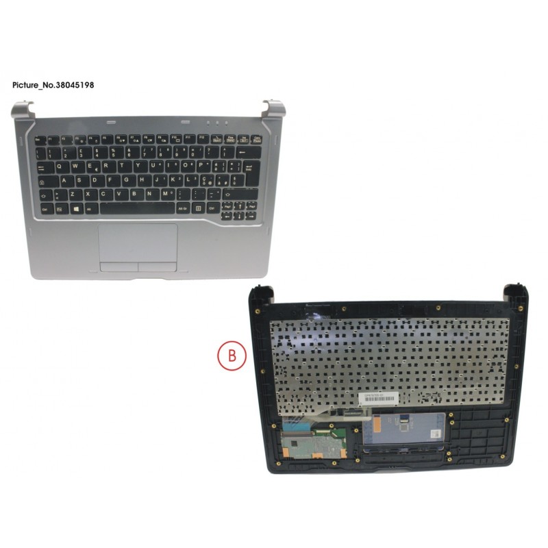 38045198 - UPPER ASSY INCL. KEYBOARD ITALIAN