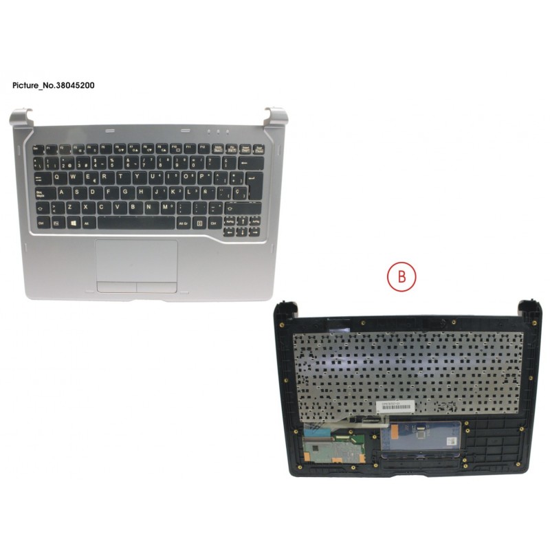 38045200 - UPPER ASSY INCL. KEYBOARD SPAIN