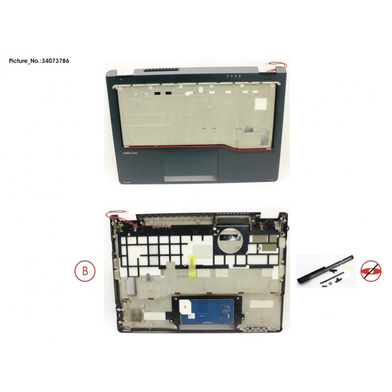 34073786 - UPPER ASSY W/O SMARTCARD (FOR WWAN)