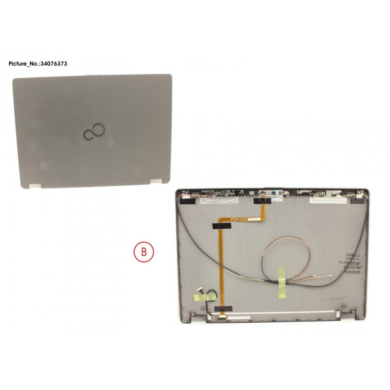 34076373 - LCD BACK COVER ASSY (W/ HELLO CAMERA)