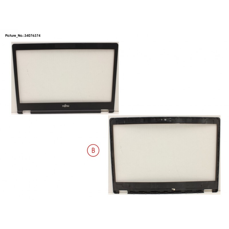 34076374 - LCD FRONT COVER (W/O CAM)