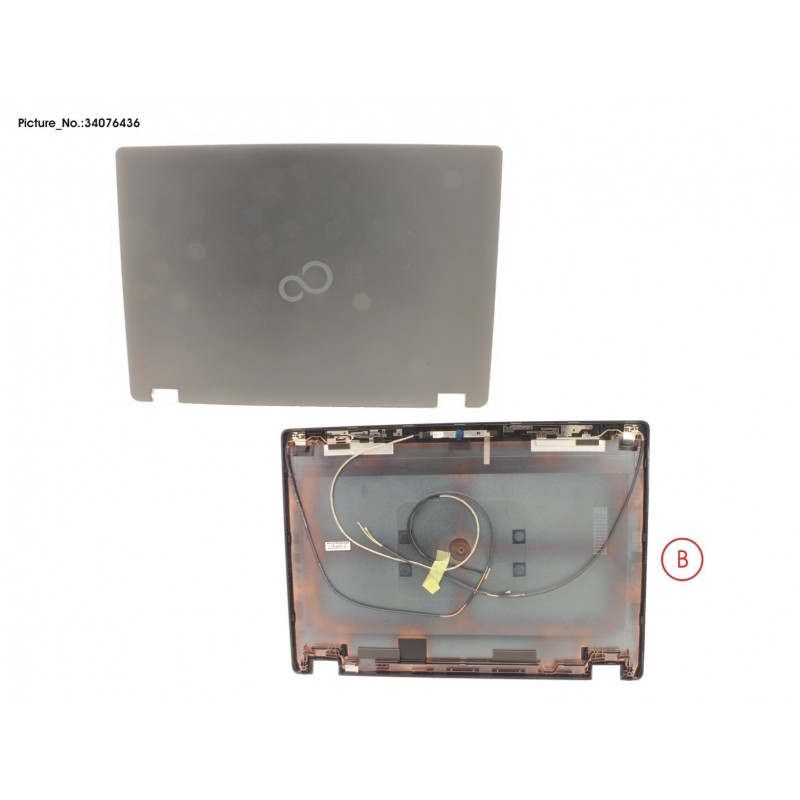34076436 - LCD BACK COVER ASSY (FHD, W/ RGB CAMERA)