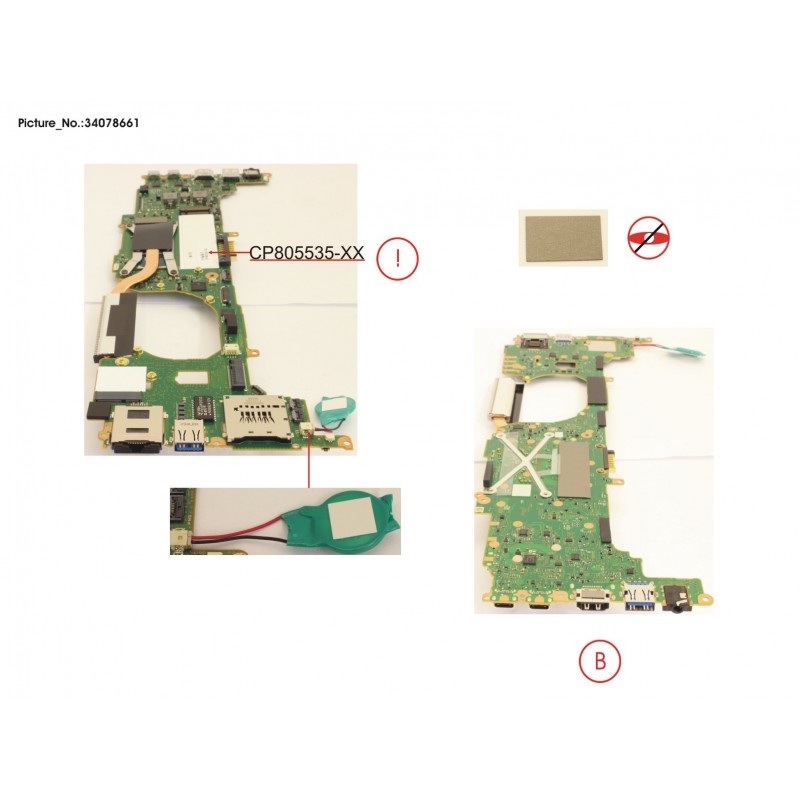 34078661 - MAINBOARD ASSY I5-1135G7 16 GB