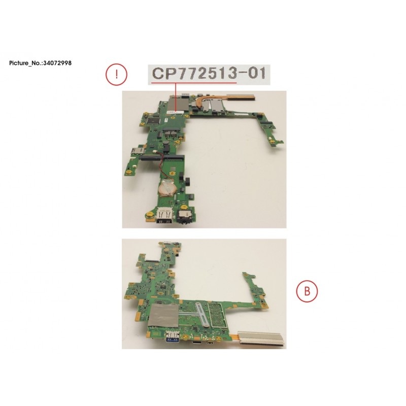 34072998 - MAINBOARD ASSY I5-8250U / 8GB