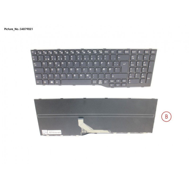 34079021 - KEYBOARD BLACK DENMARK