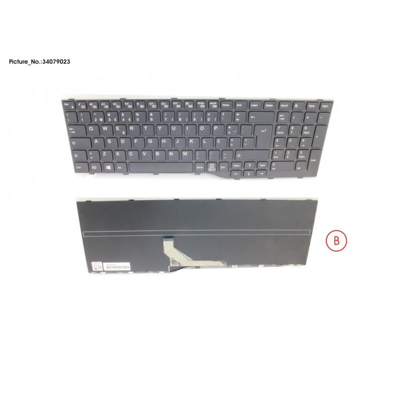 34079023 - KEYBOARD BLACK PORTUGAL