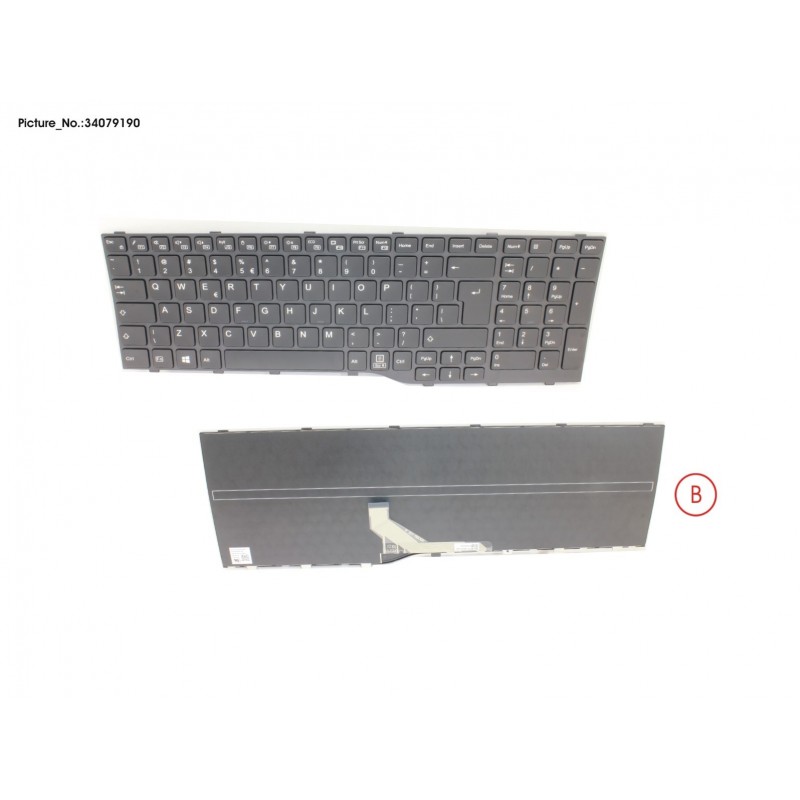 34079190 - KEYBOARD BLACK US