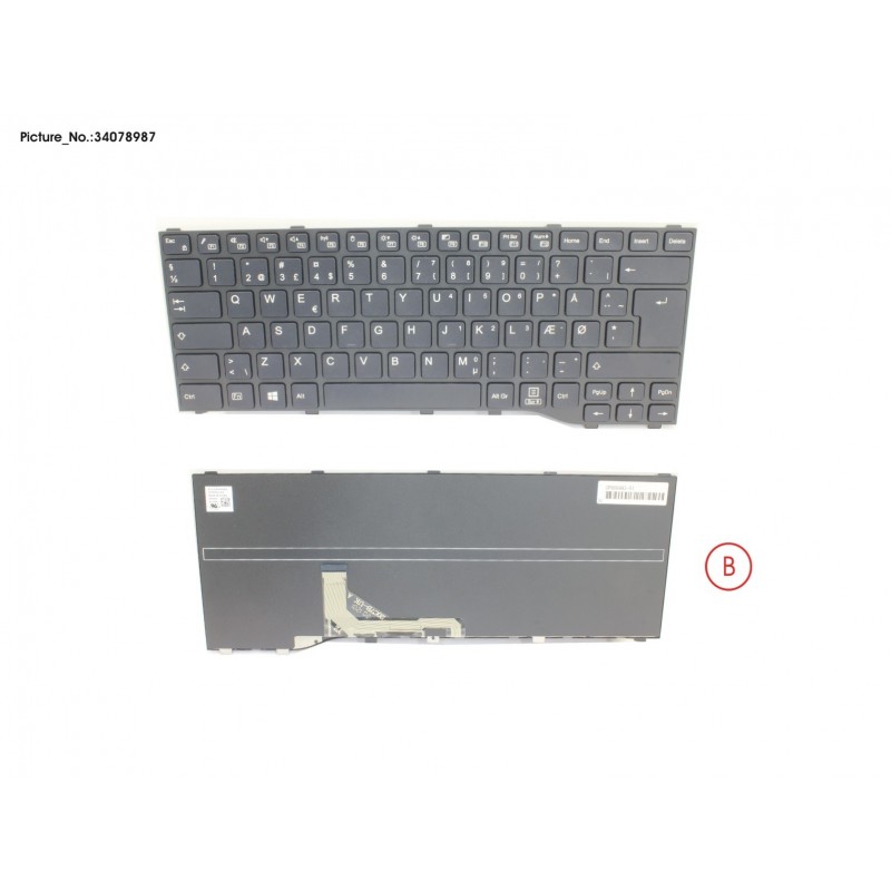 34078987 - KEYBOARD BLACK DENMARK