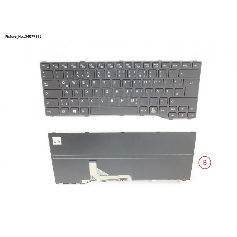 34079193 - KEYBOARD BLACK GERMANY