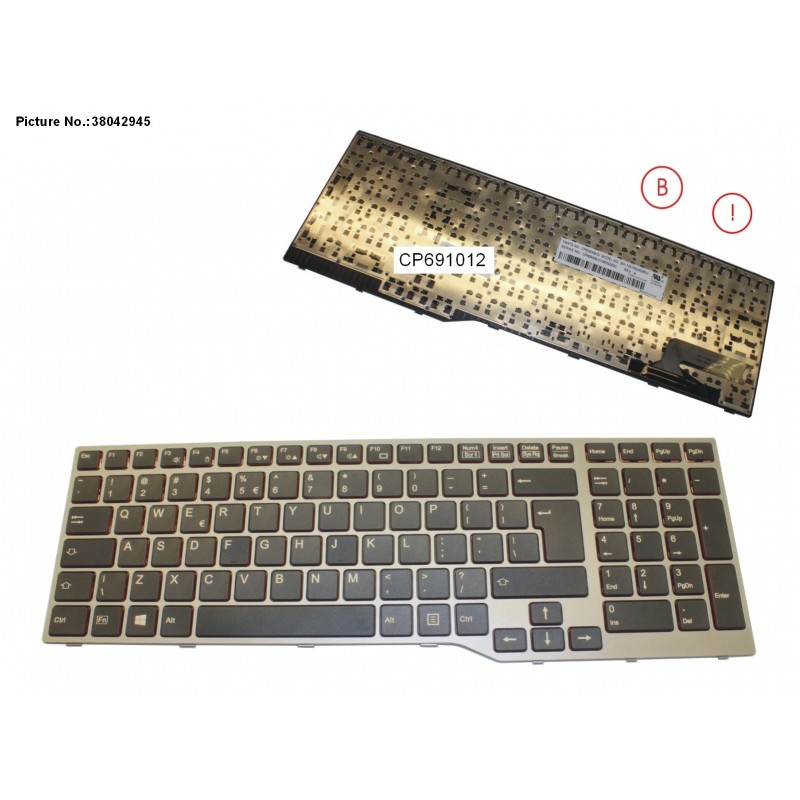 38042945 - KEYBOARD 10KEY BLACK W/O TS US