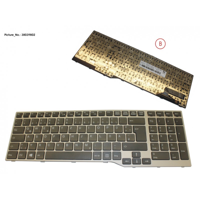 38039802 - KEYBOARD 10KEY ANTIB. GERMAN